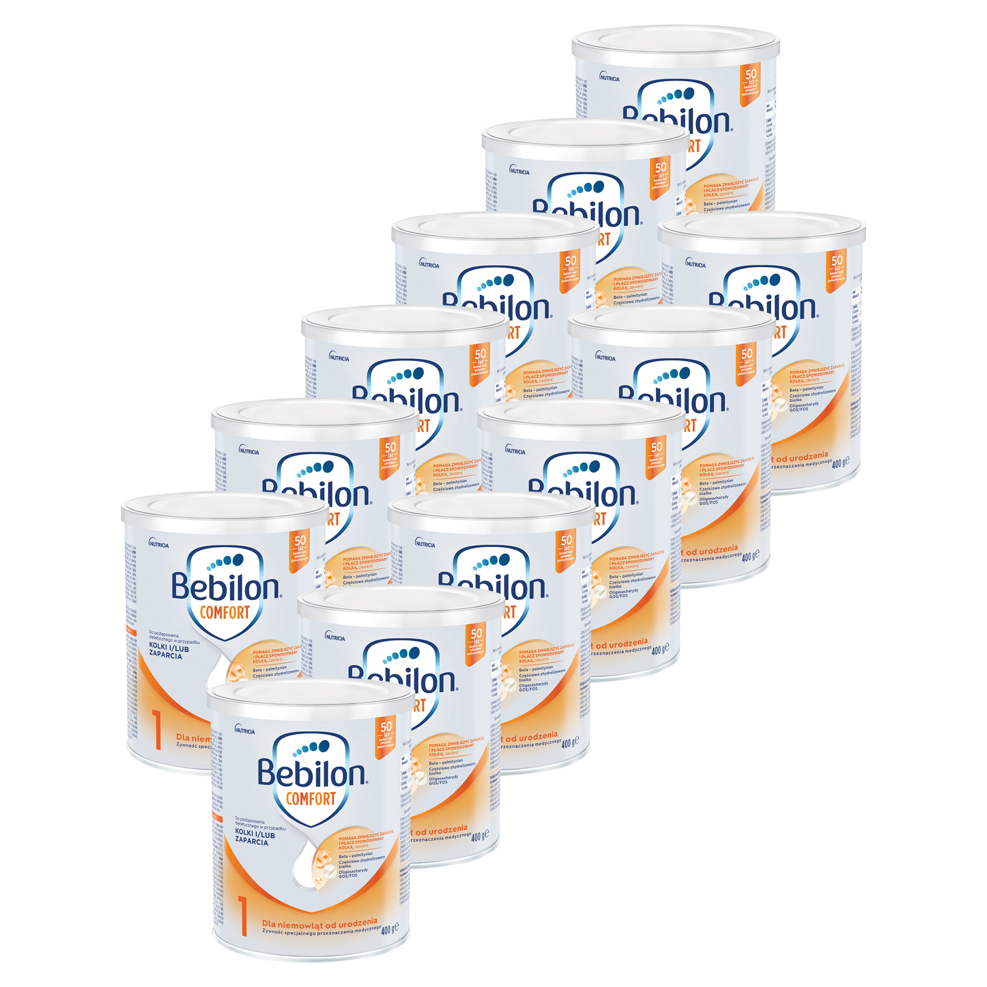 Bebilon Comfort 1, mleko dla niemowląt na zaparcia, 12 x 400 g zdjęcie