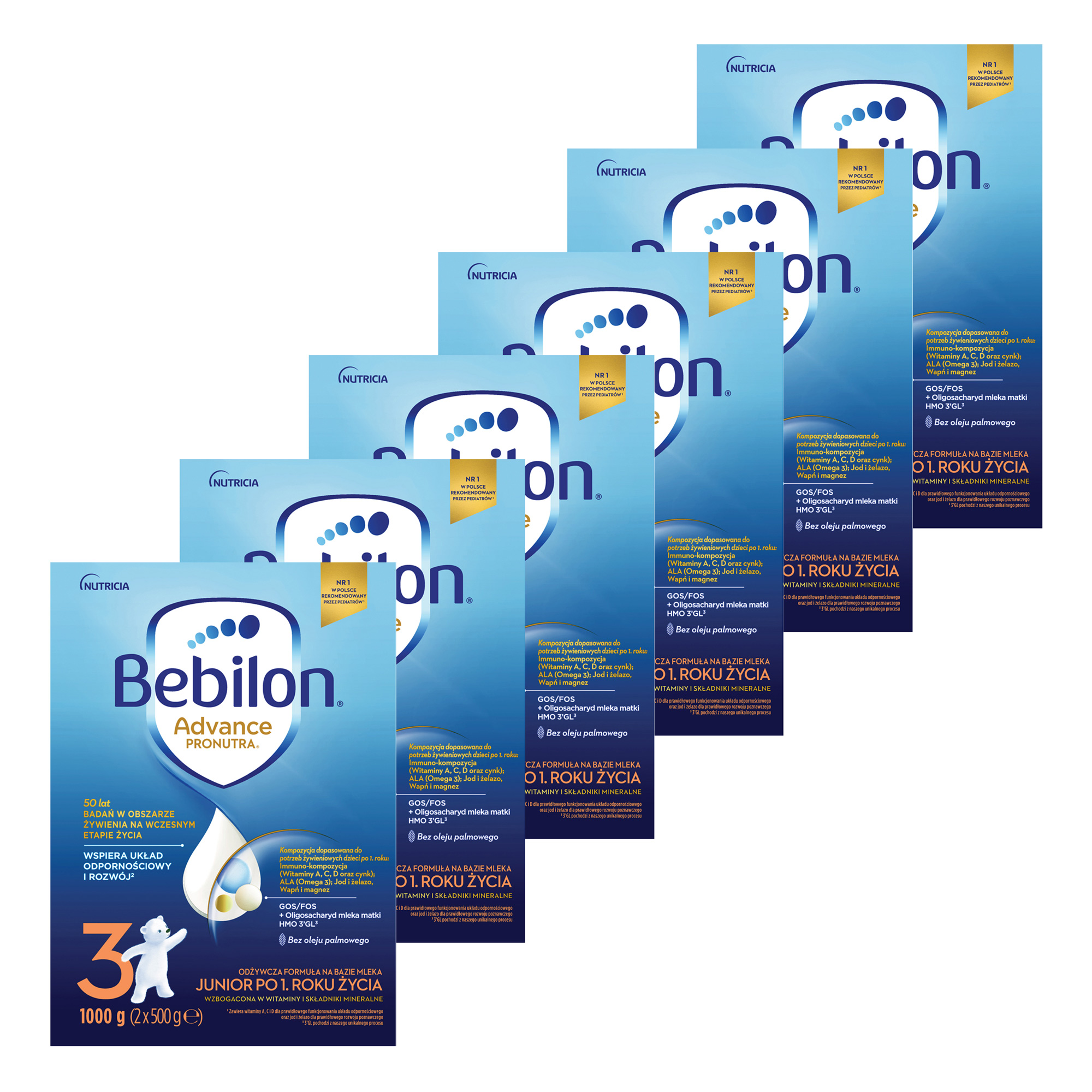 Bebilon Advance Pronutura 3 Junior formuła na bazie mleka po 1. roku życia, 6 x 1000 g zdjęcie