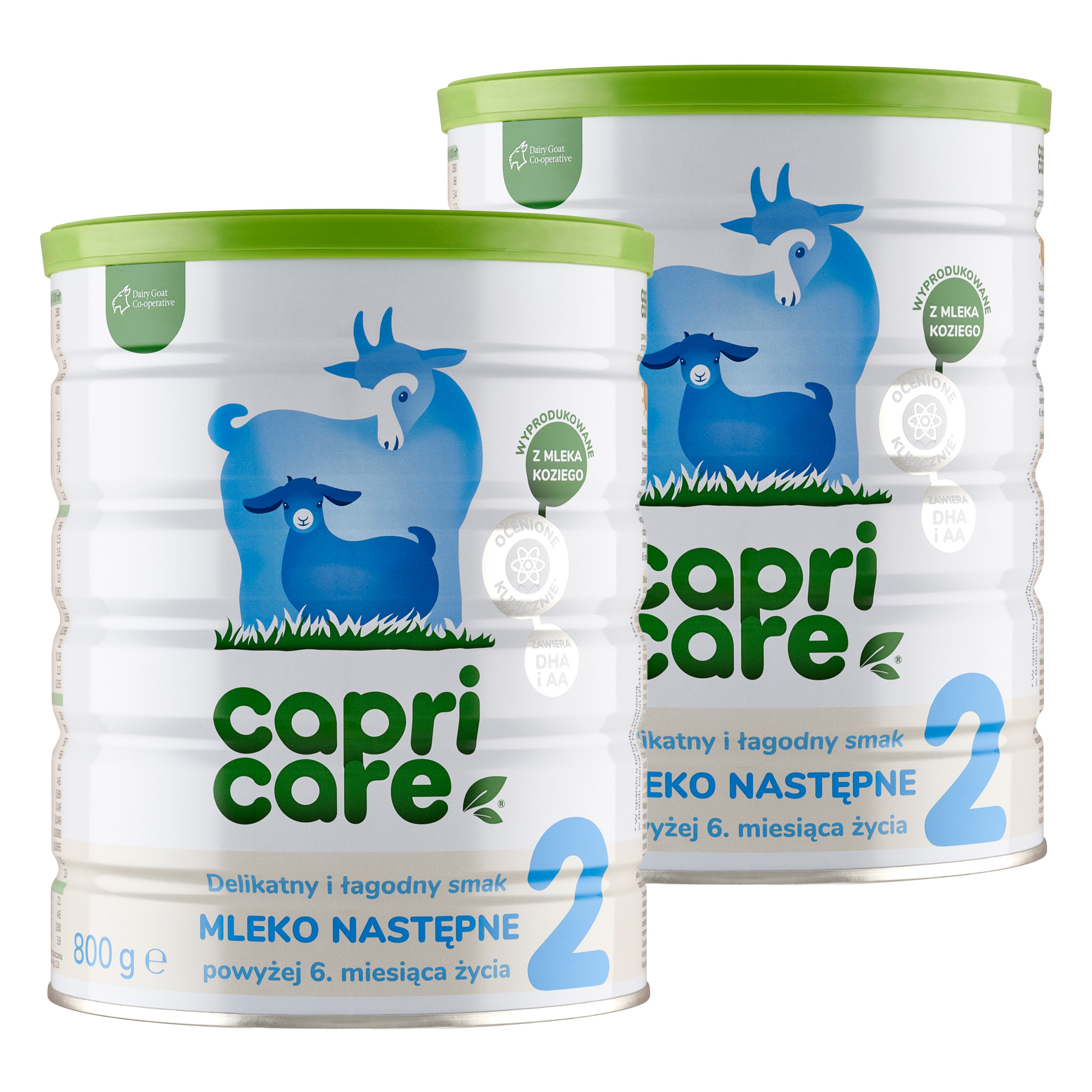 Capricare 2 Mleko następne oparte na mleku kozim, 2 x 800 g zdjęcie