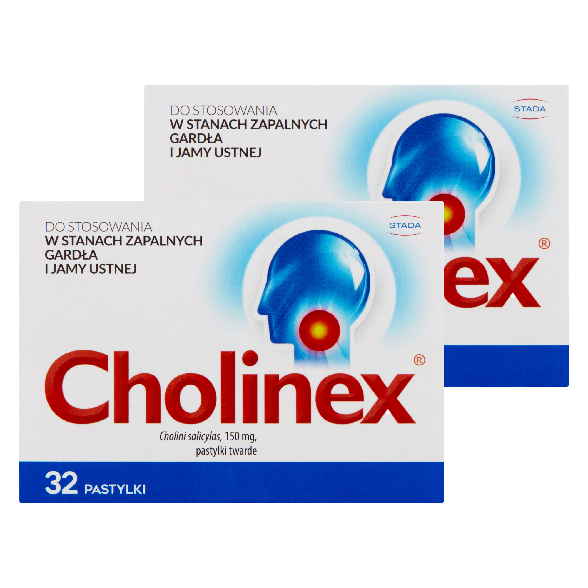 Cholinex, 150 mg, pastylki do ssania, 2 x 32 sztuki zdjęcie