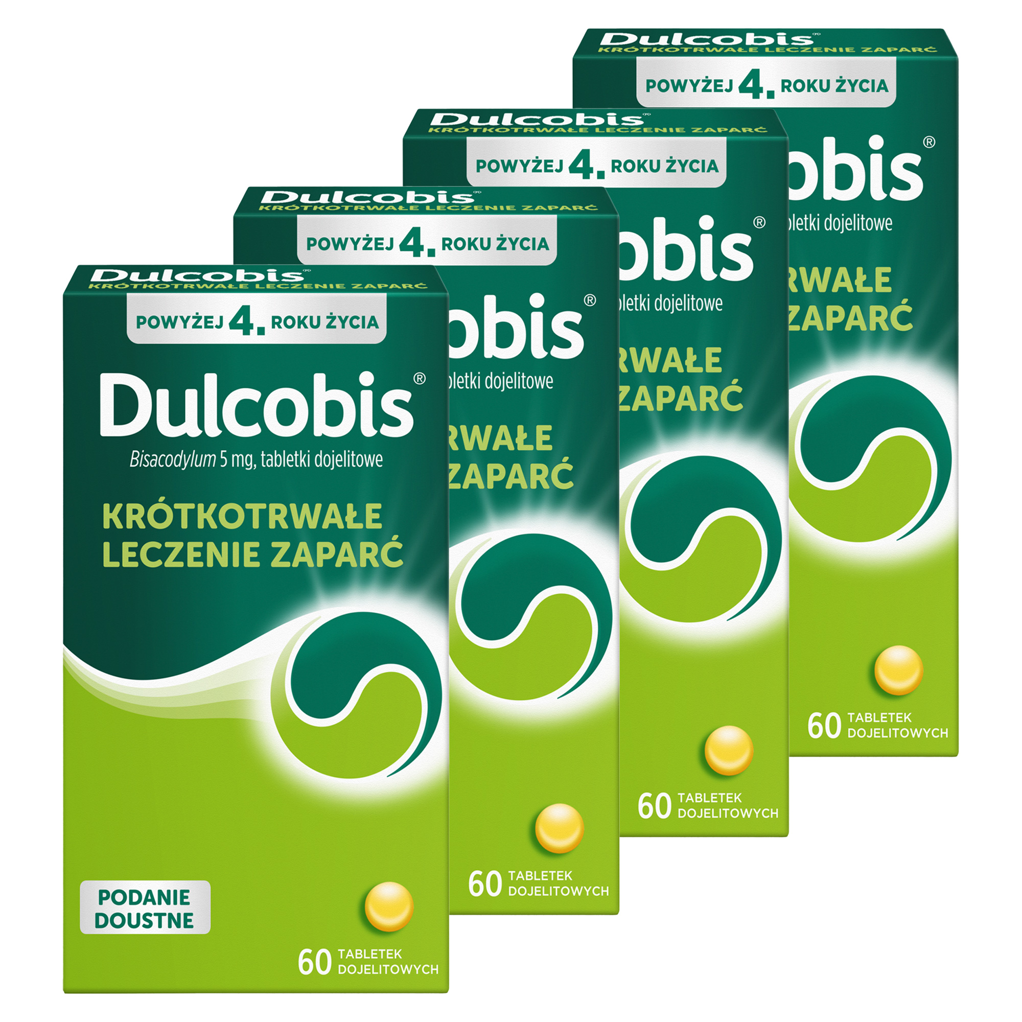 Dulcobis, 5 mg, tabletki dojelitowe, 4 x 60 sztuk zdjęcie