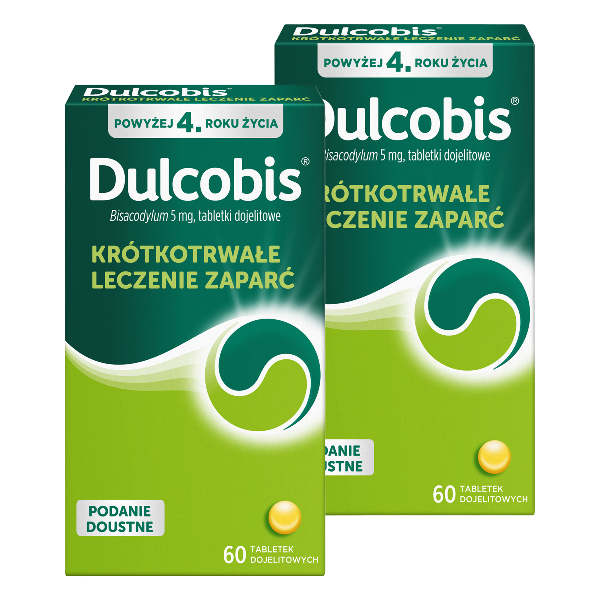 Dulcobis, 5 mg, tabletki dojelitowe, 2 x 60 sztuk zdjęcie