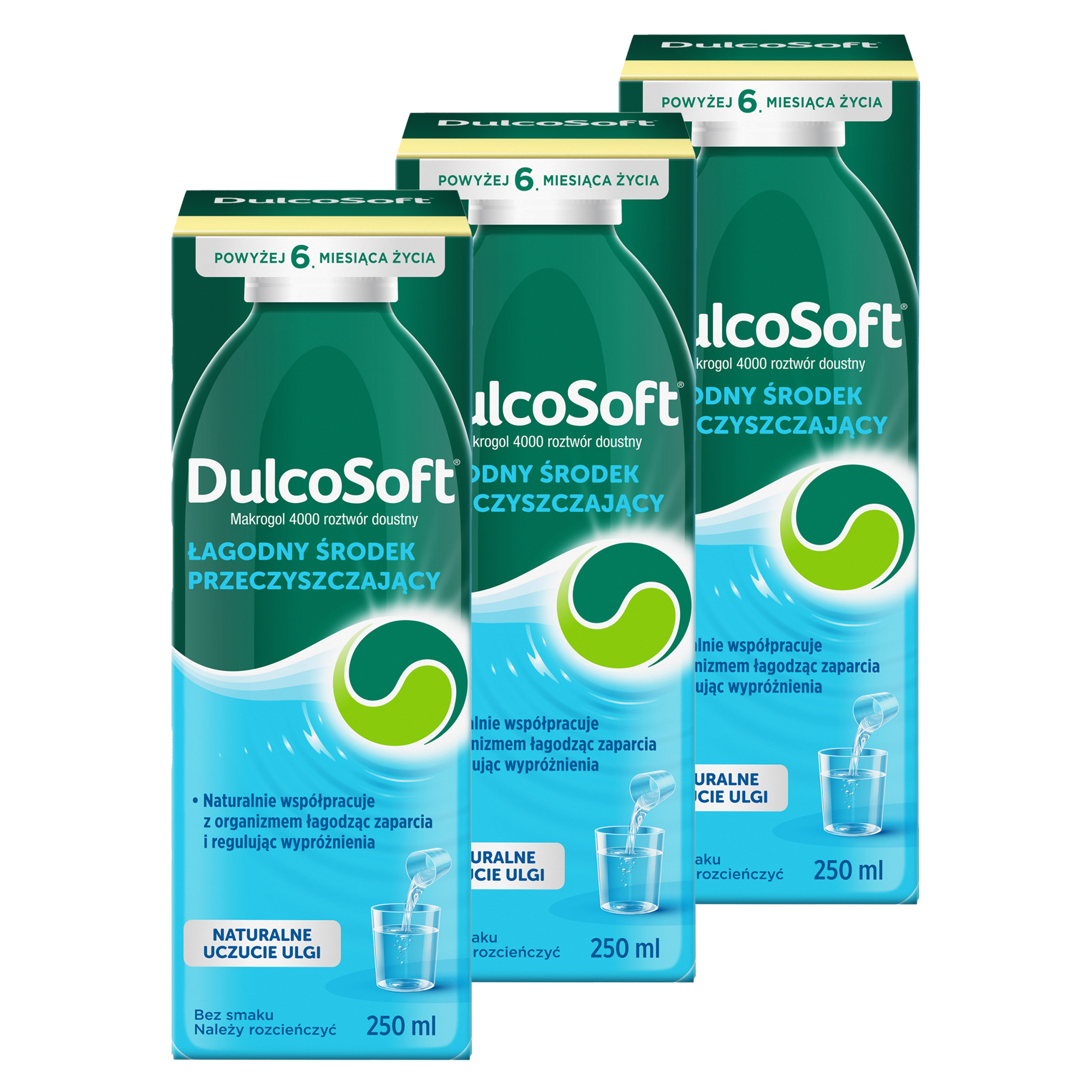 Dulco DulcoSoft, roztwór doustny smak neutralny, 3 x 250 ml zdjęcie