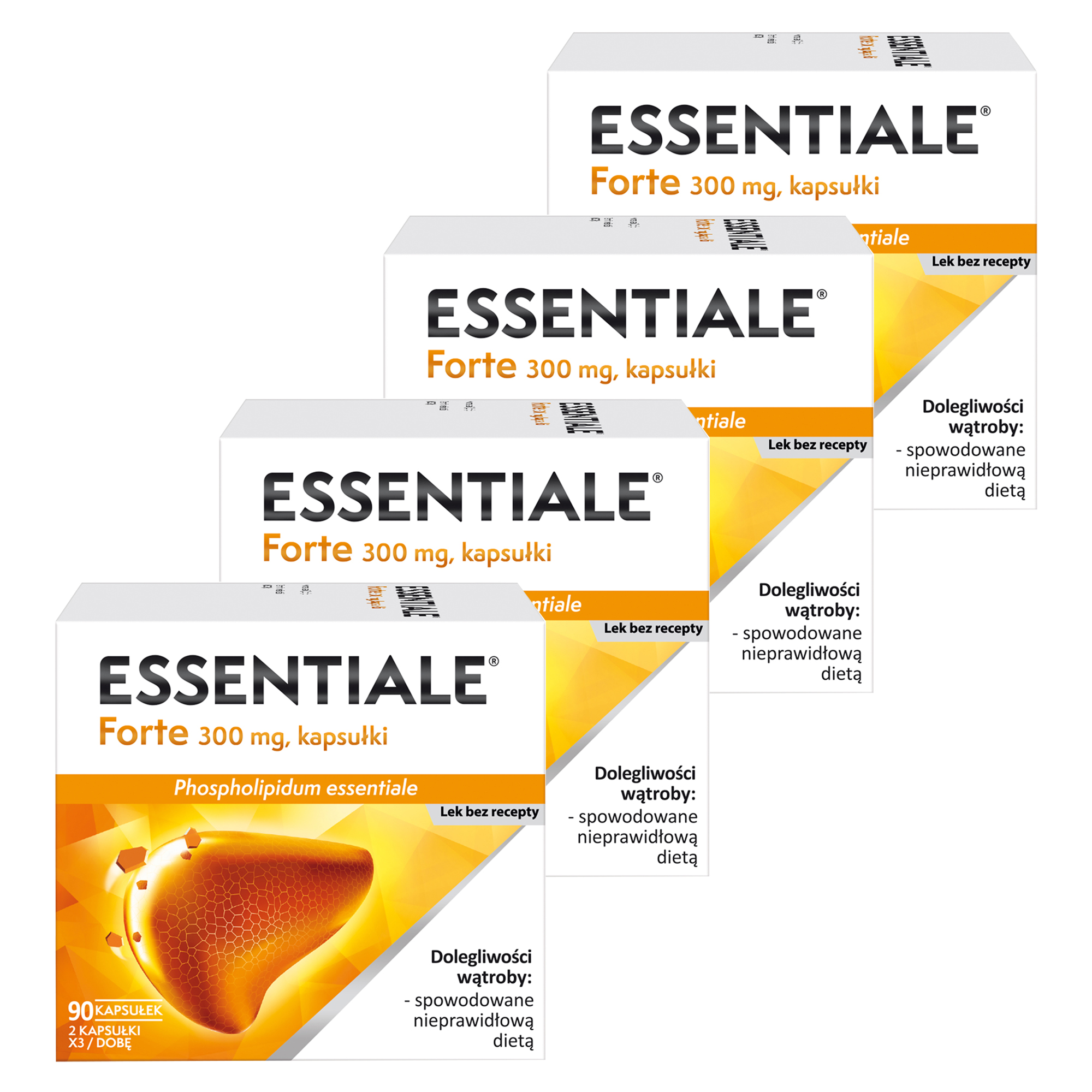 Essentiale Forte 300 mg, kapsułki, 4 x 90 sztuk zdjęcie