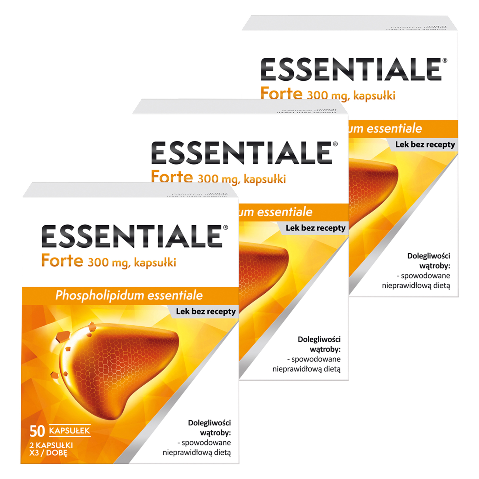 Essentiale forte, 300 mg, kapsułki, 3 x 50 sztuk zdjęcie