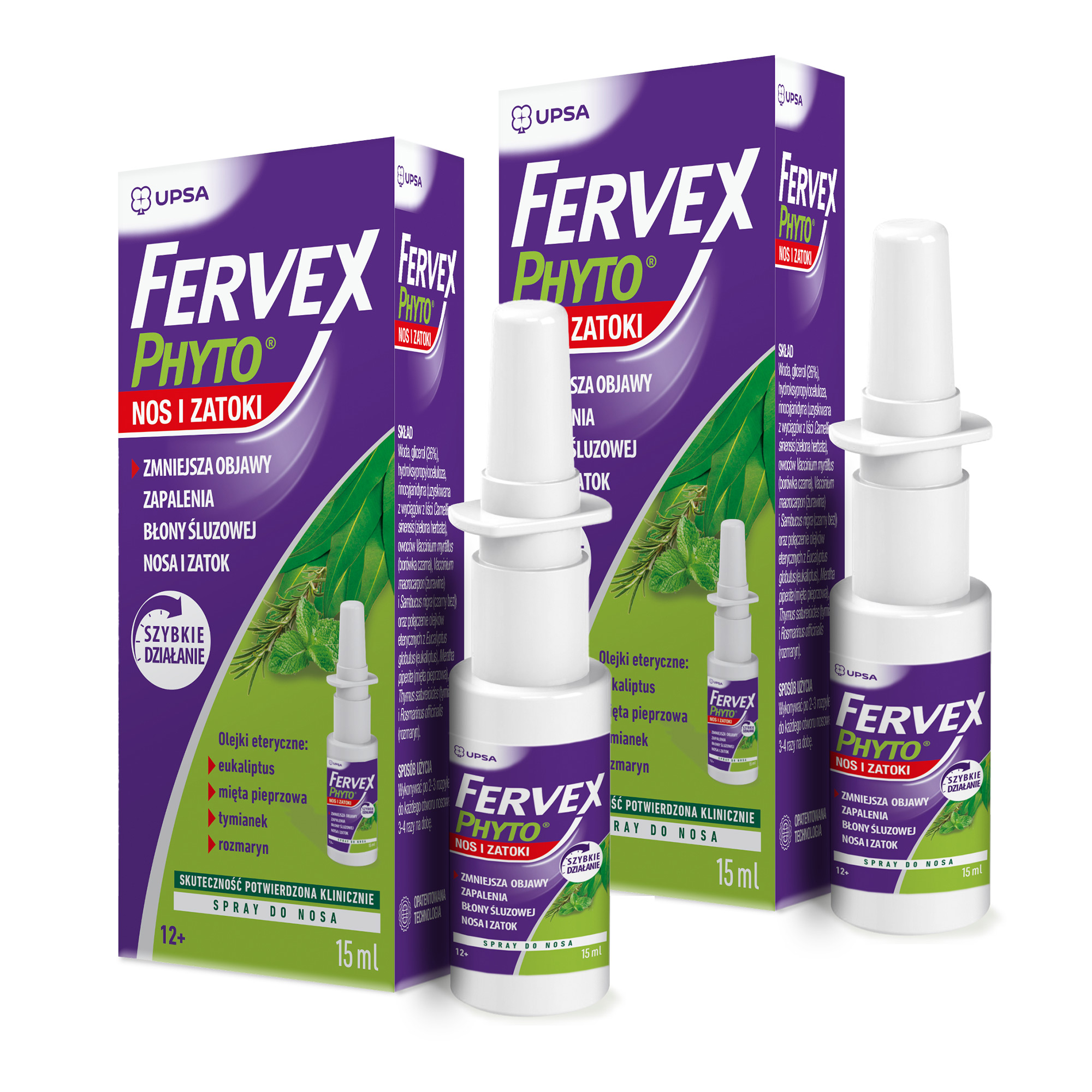 Fervex Phyto Nos i Zatoki spray do nosa 2 x 15 ml zdjęcie