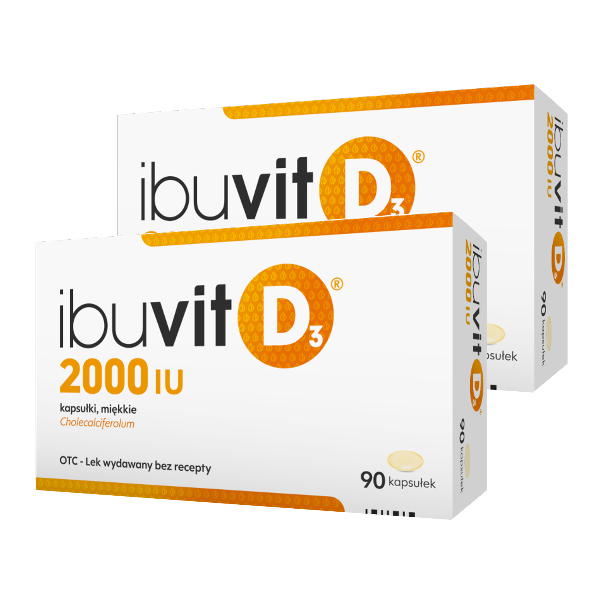 Ibuvit D3 2000 IU, kapsułki miękkie, 2 x 90 sztuk zdjęcie