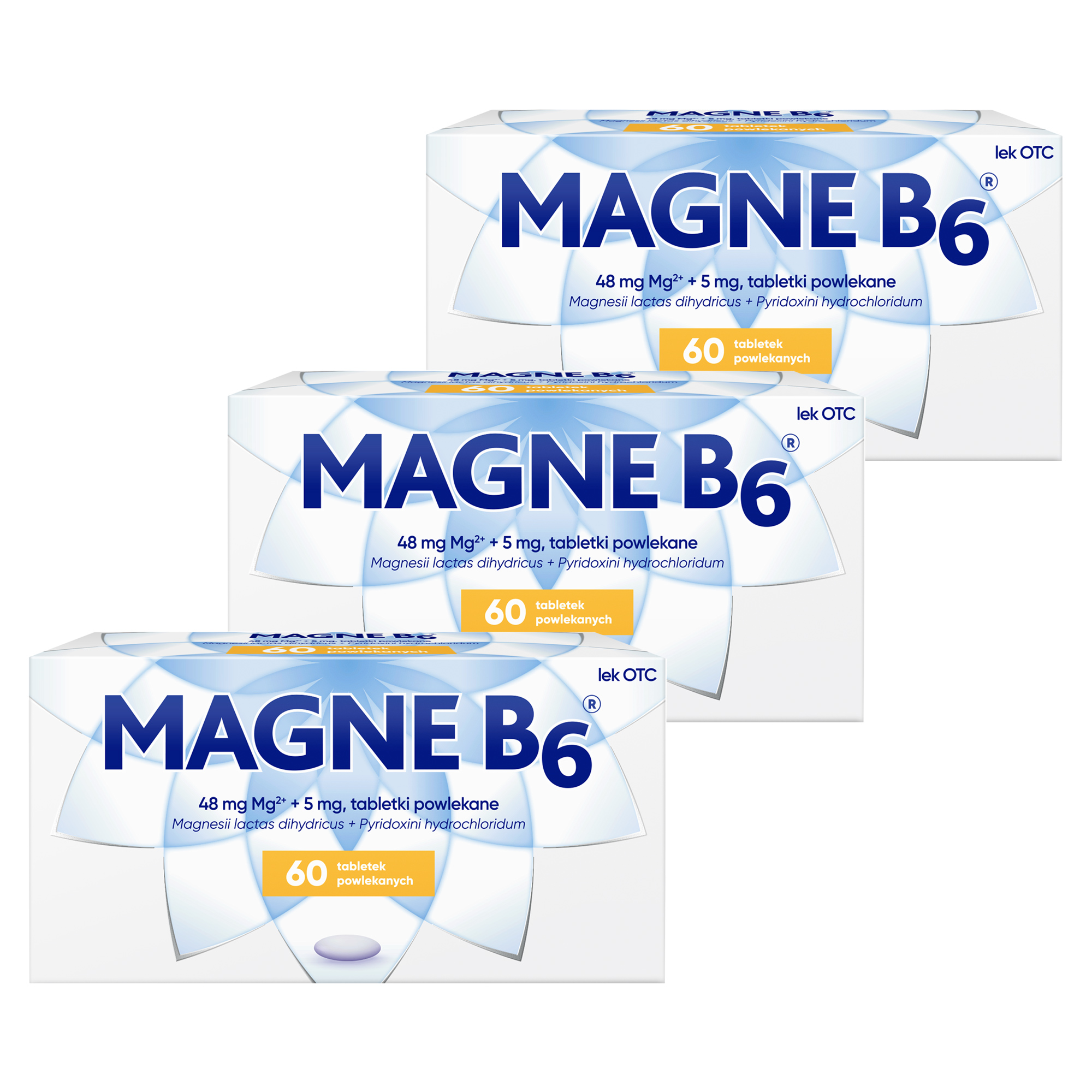 Magne B6, tabletki powlekane, 3 x 60 sztuk zdjęcie