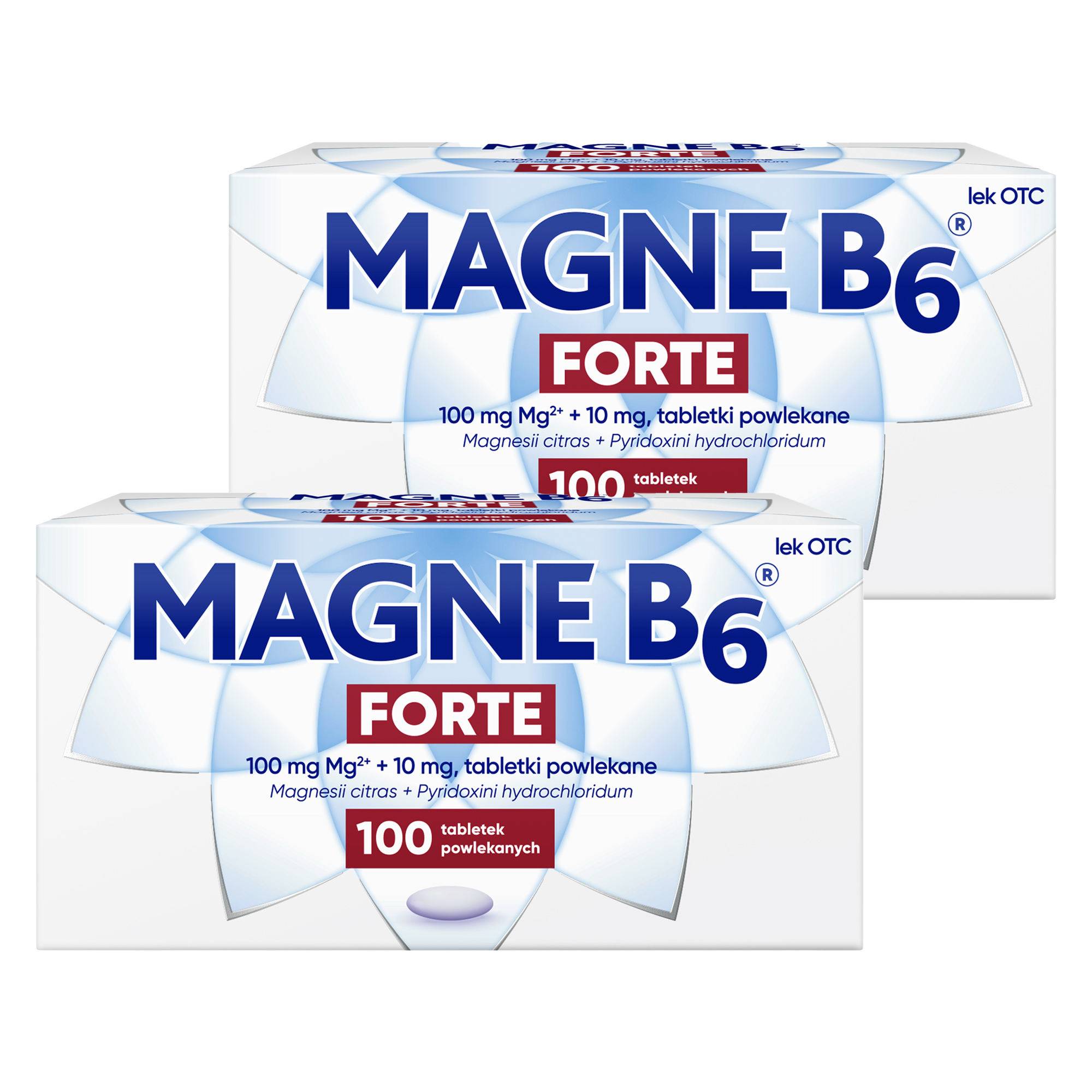 Magne B6 Forte, 100 mg+10 mg, tabletki powlekane, 2 x 100 sztuk zdjęcie