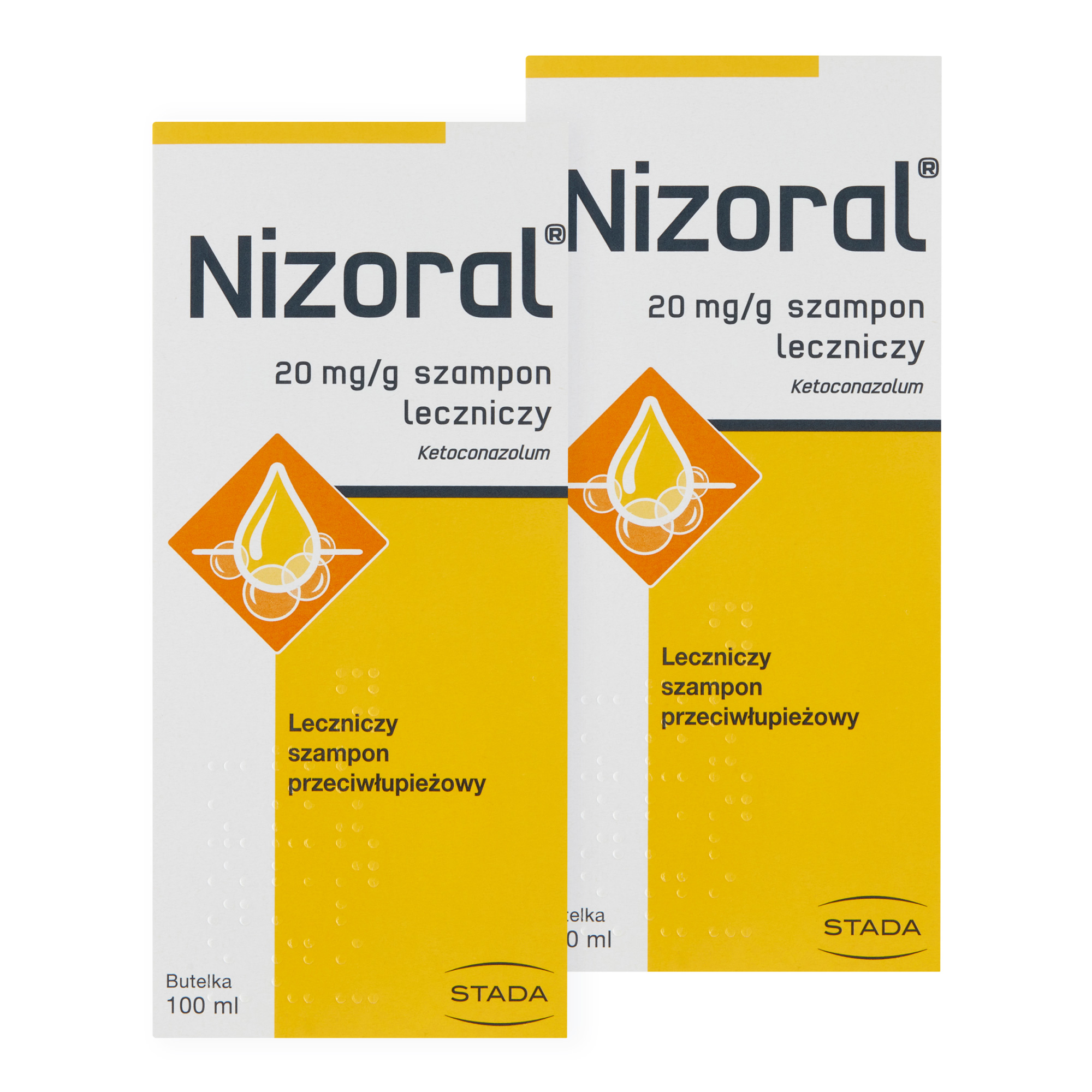 Nizoral, 20 mg/g, szampon leczniczy przeciwłupieżowy, 2 x 100 ml zdjęcie