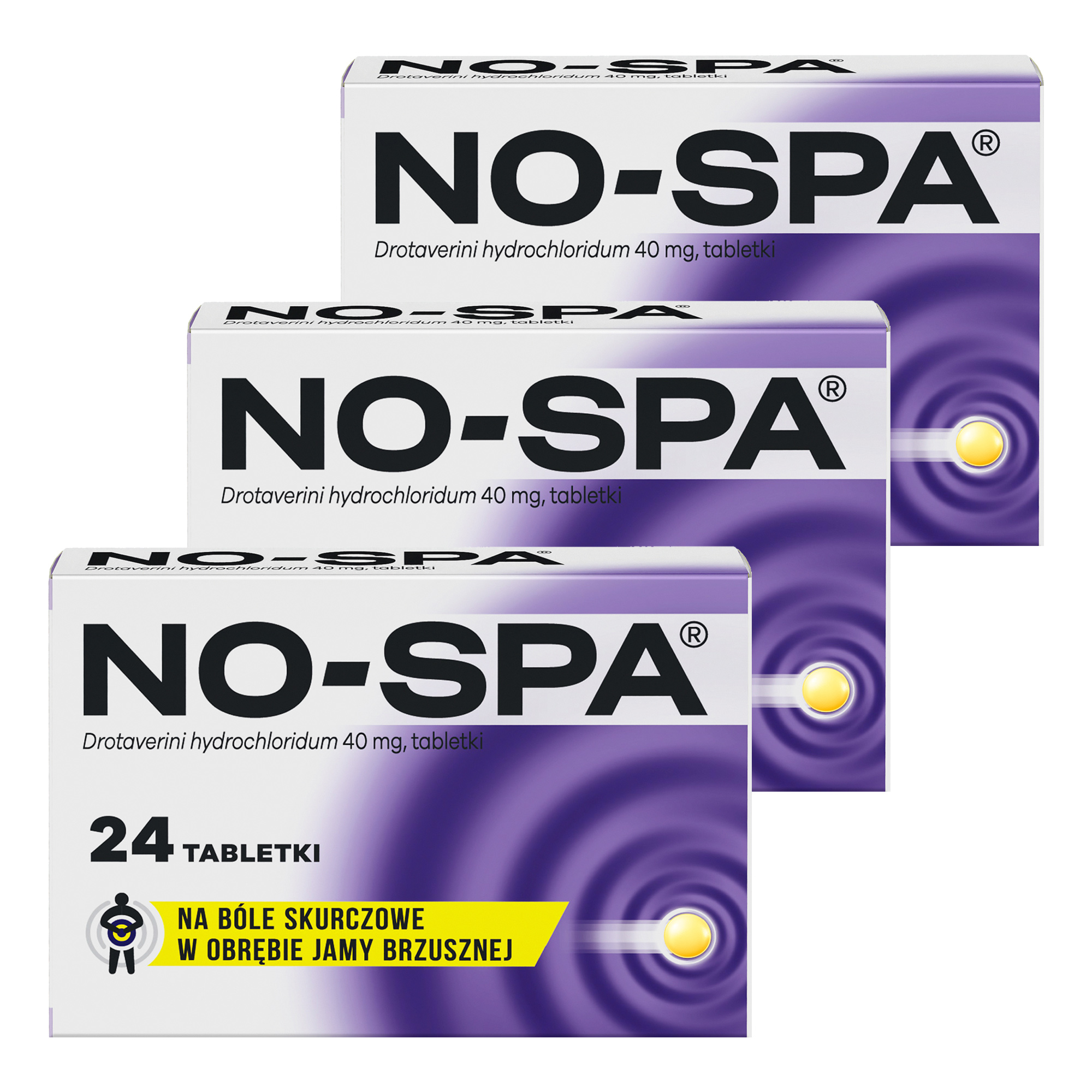 No-Spa, 40 mg, tabletki, 3 x 24 sztuki zdjęcie