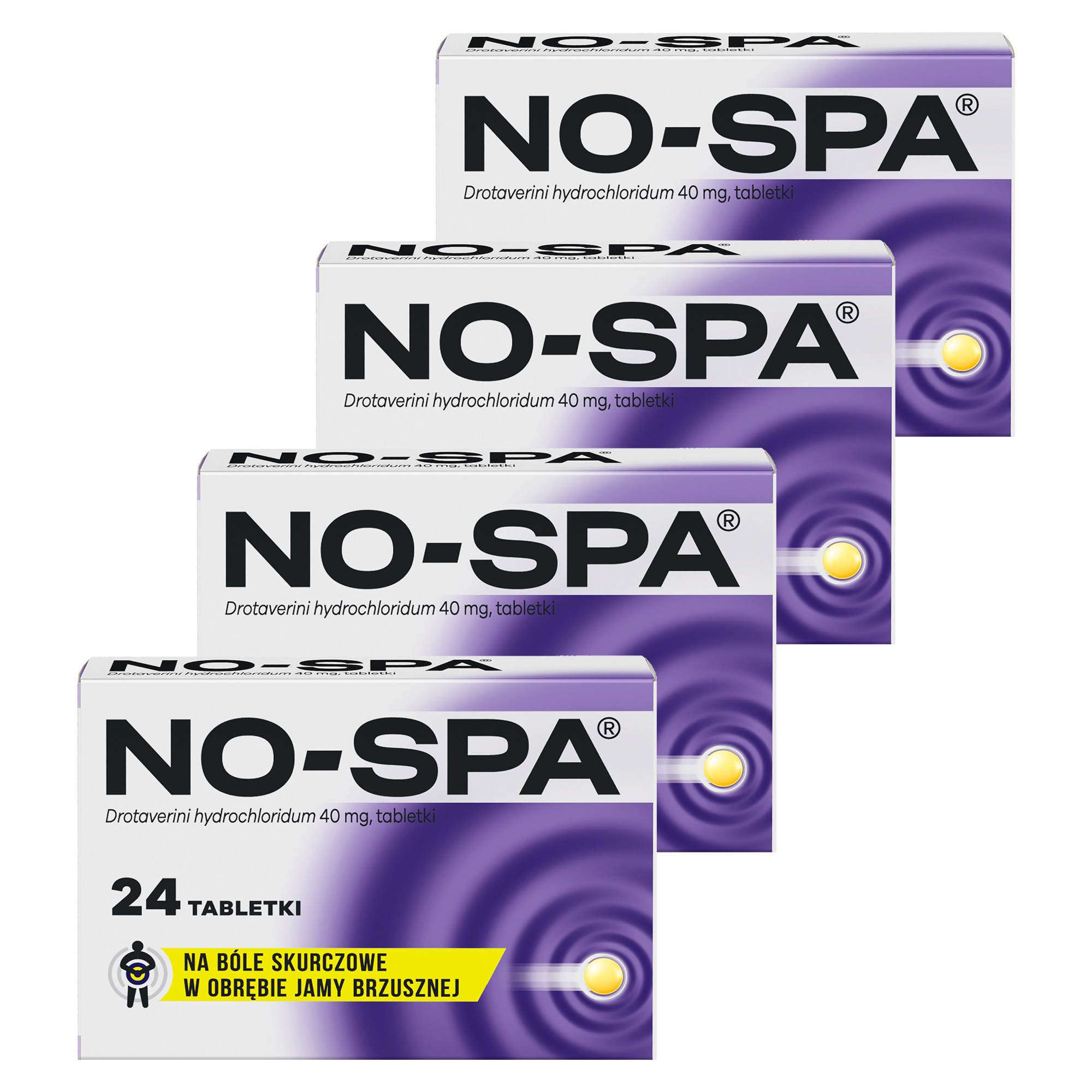 No-Spa, 40 mg, tabletki, 4 x 24 sztuki zdjęcie