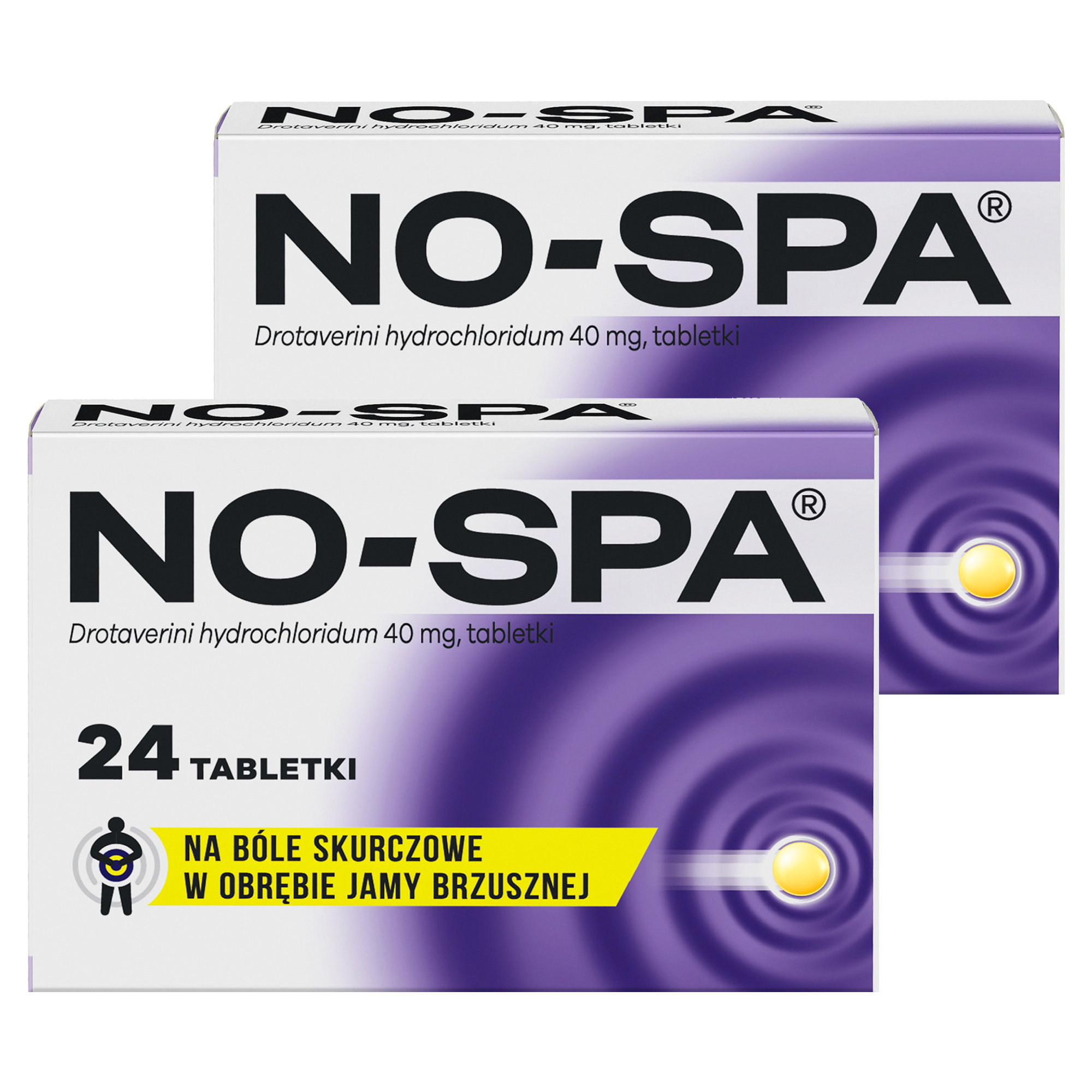 No-Spa, 40 mg, tabletki, 2 x 24 sztuki zdjęcie