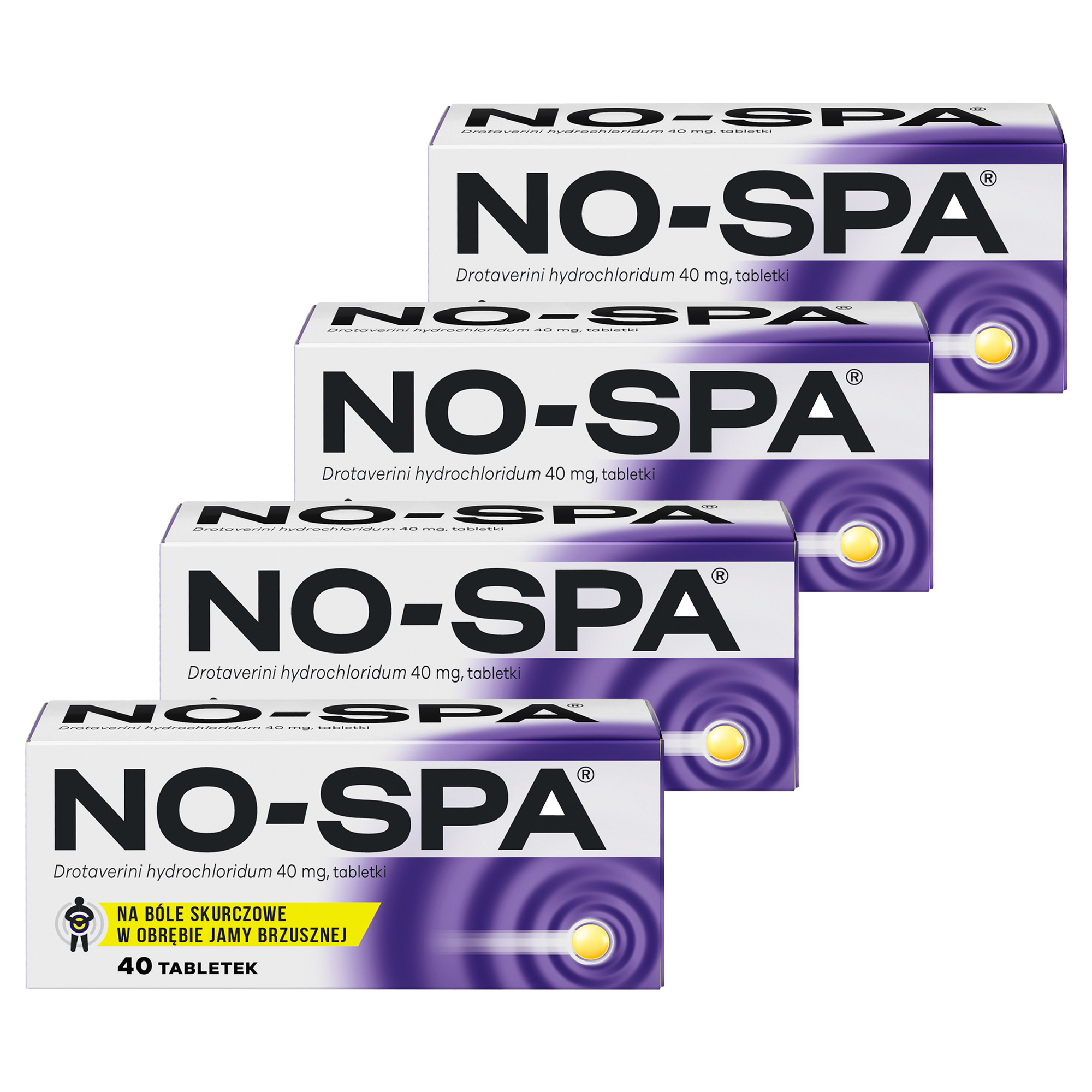 No-Spa, 40 mg, tabletki, 4 x 40 sztuk zdjęcie