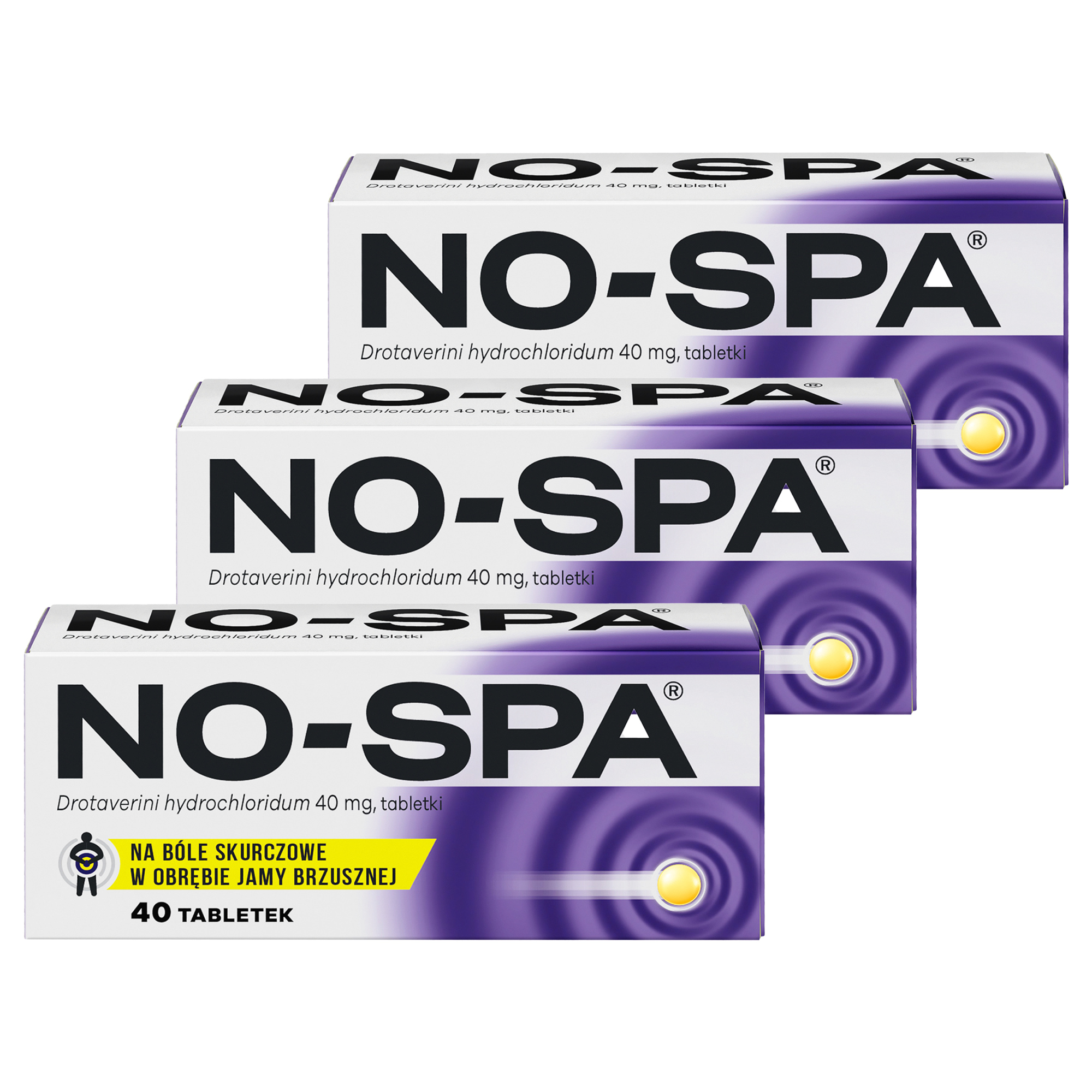 No-Spa, 40 mg, tabletki, 3 x 40 sztuk zdjęcie