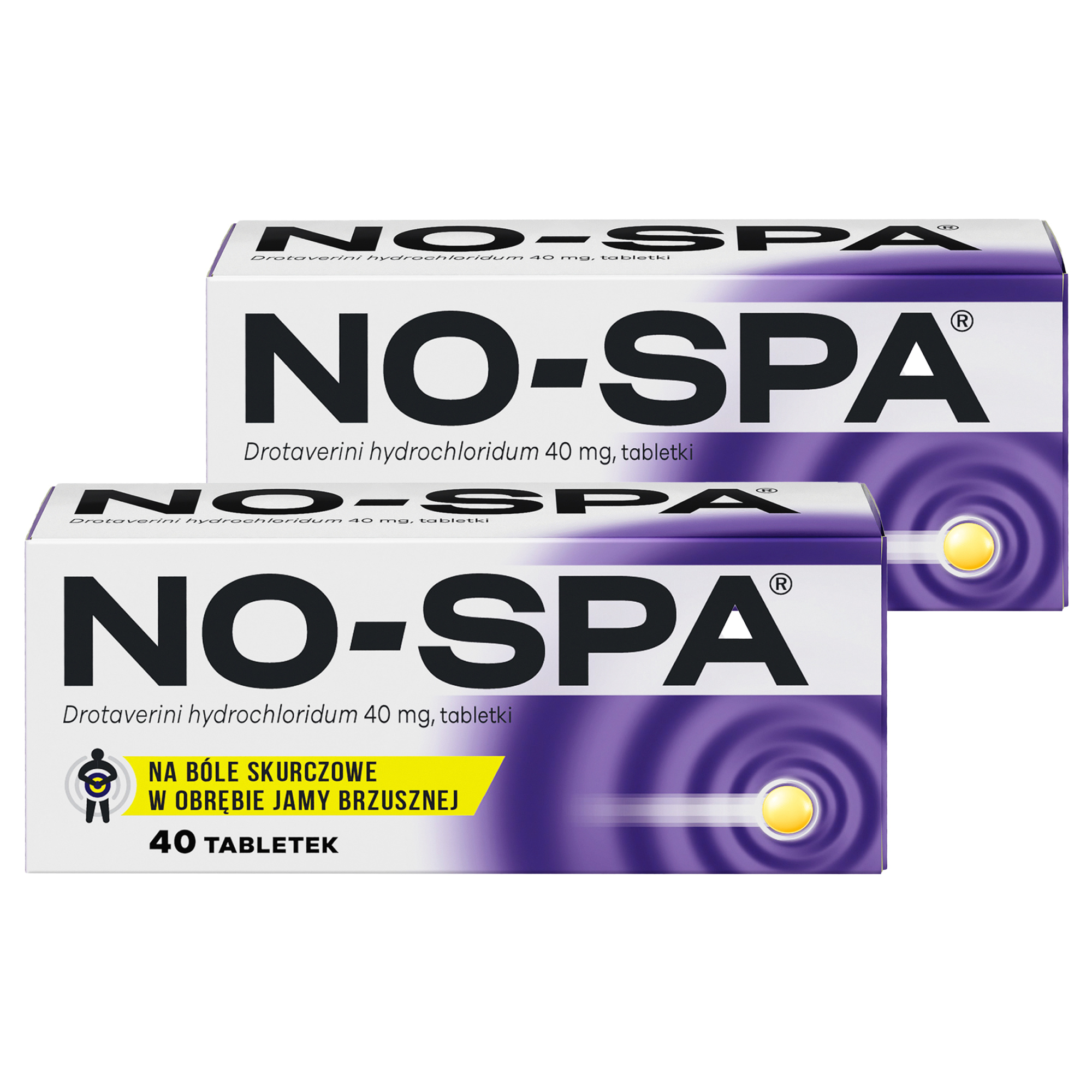 No-Spa, 40 mg, tabletki, 2 x 40 sztuk zdjęcie