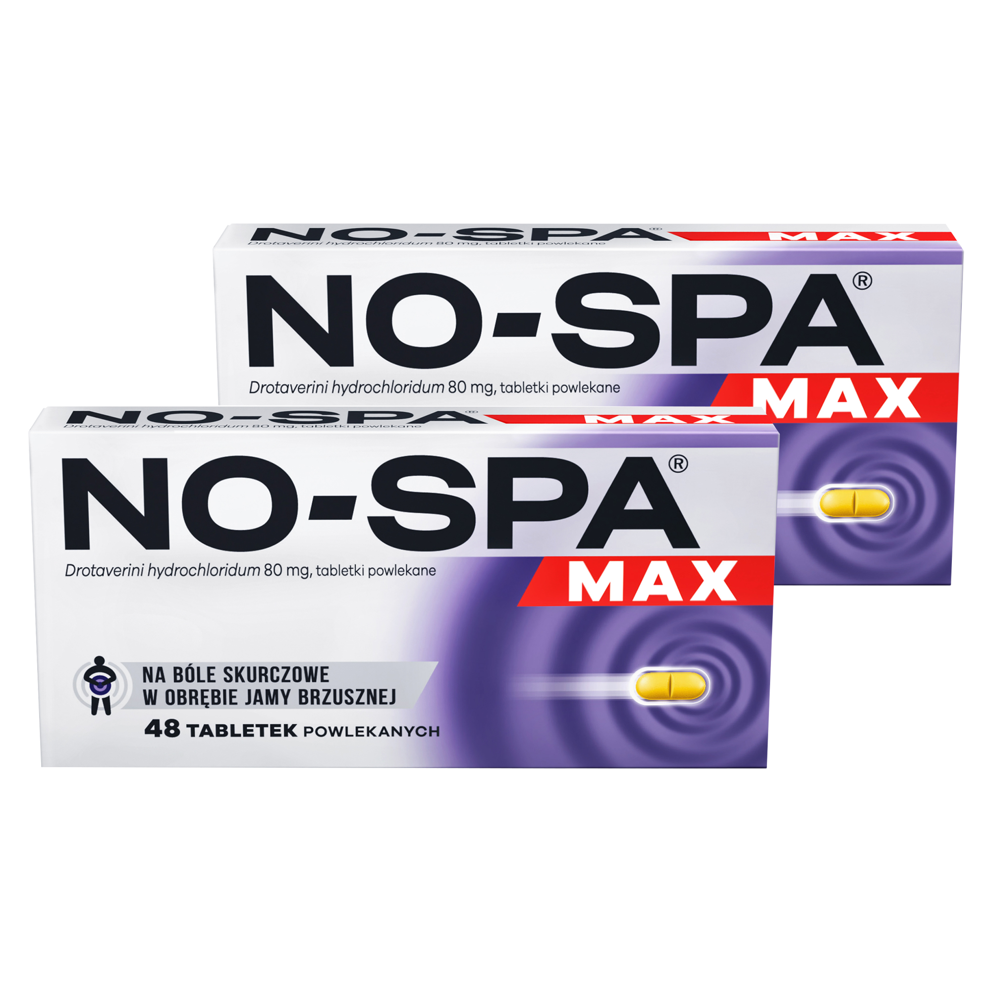No-Spa Max, 80 mg, tabletki powlekane, 2 x 48 sztuk zdjęcie