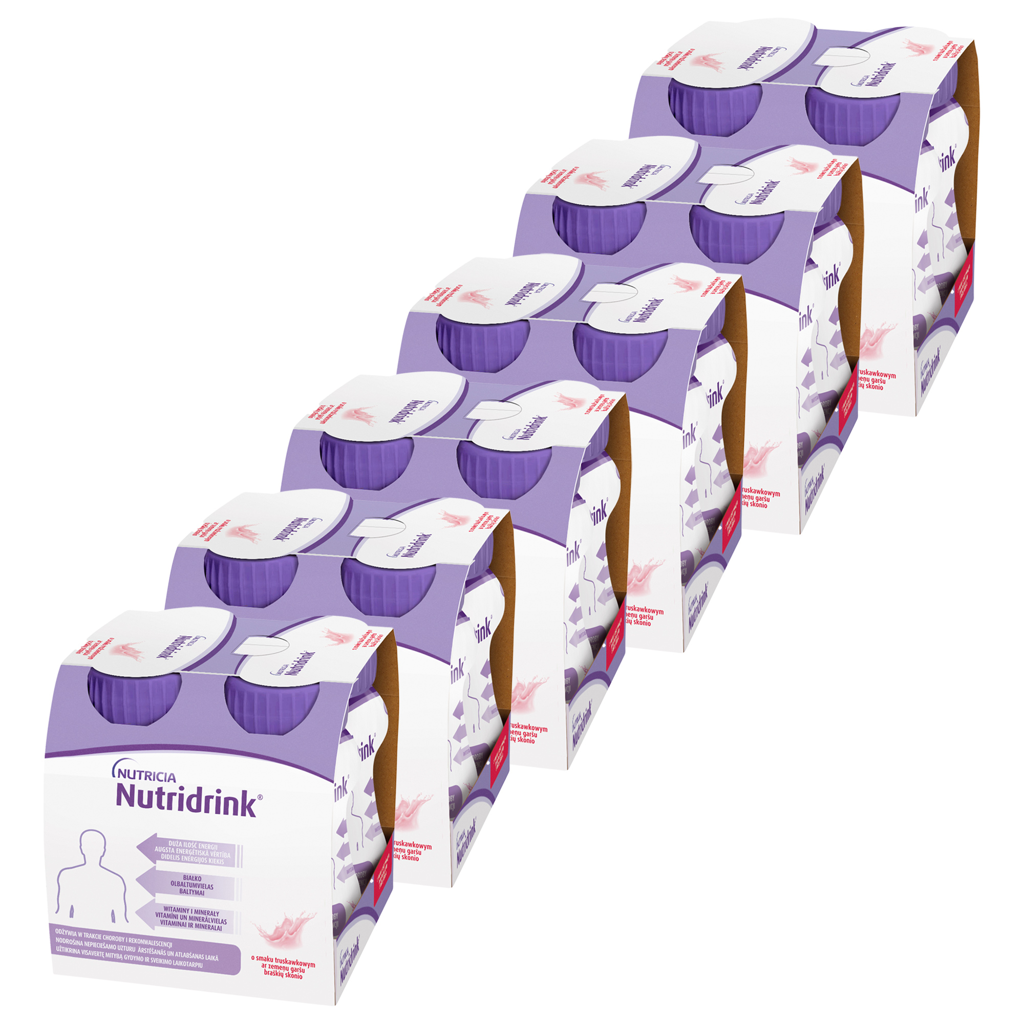 Nutridrink, smak truskawkowy, płyn, 24 x 125 ml zdjęcie