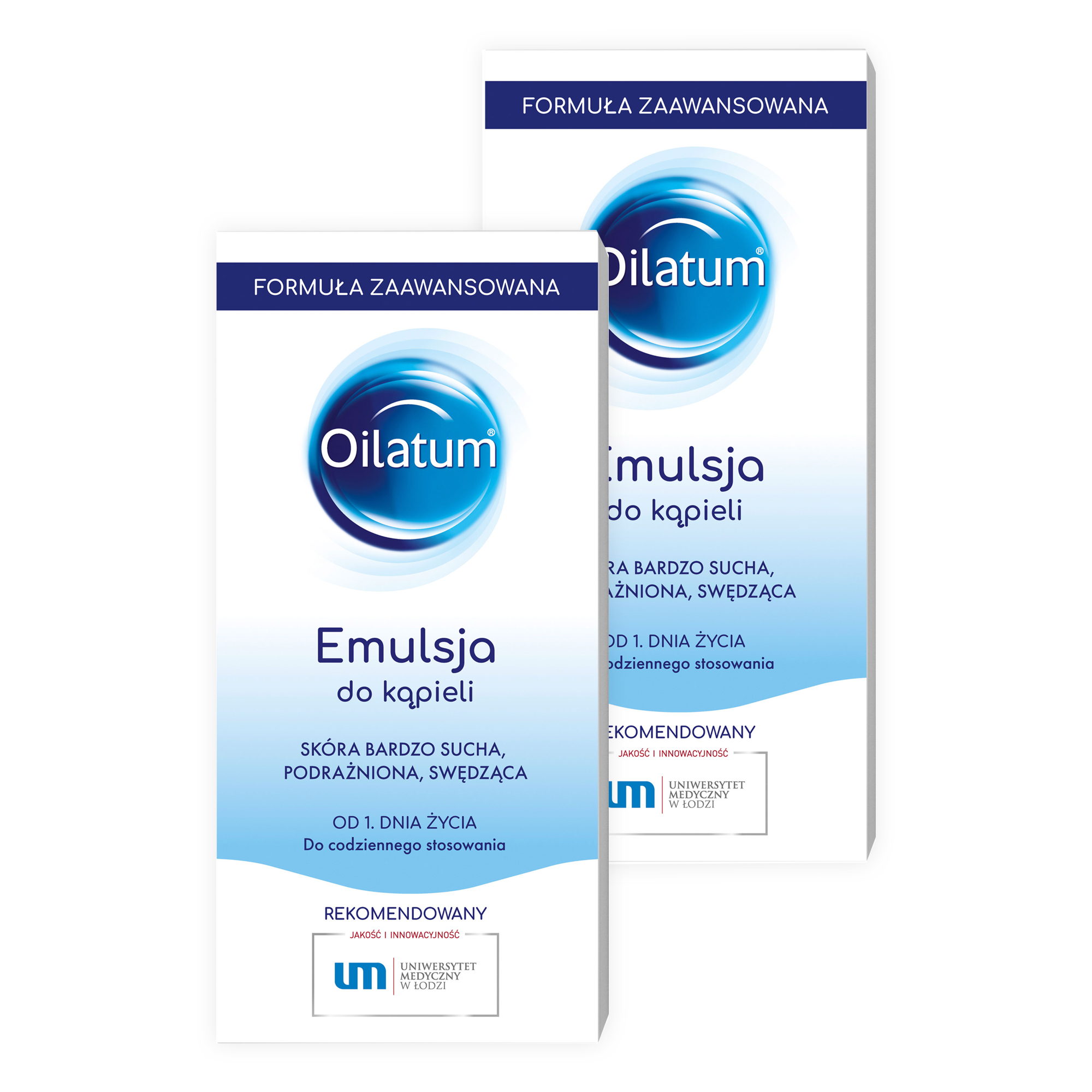 Oilatum Formuła Zaawansowana, emulsja do kąpieli, 2 x 400 ml zdjęcie