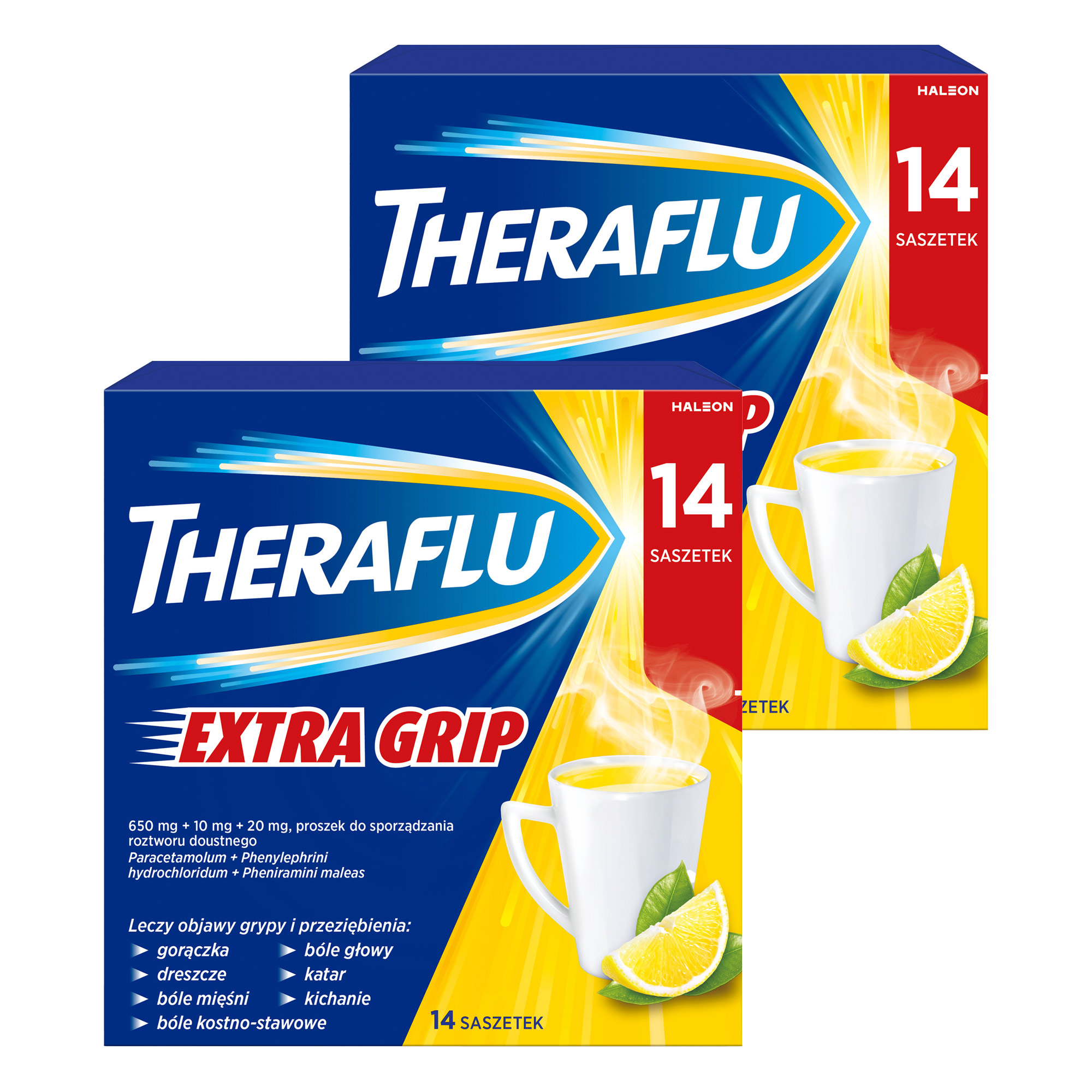 Theraflu Extra Grip, saszetki, 2 x 14 sztuk zdjęcie